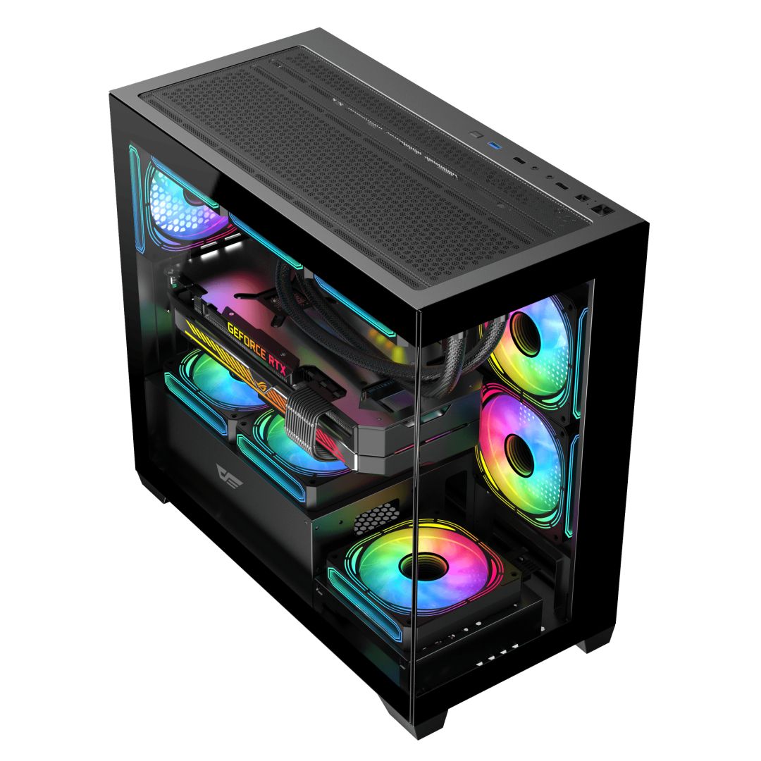 darkFlash DS900M Tempered Glass Black