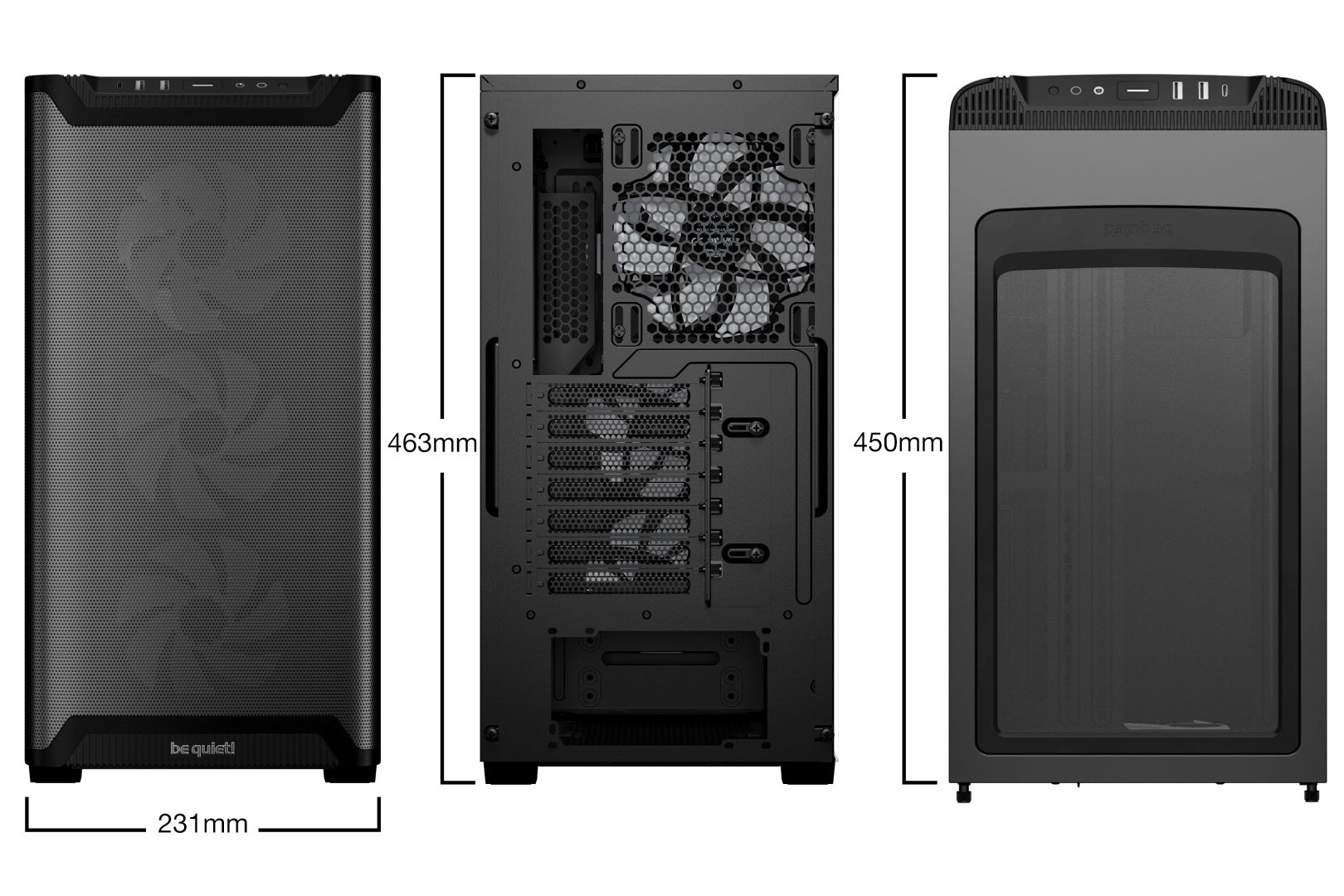 Be quiet! Pure Base 501 LX Tempered Glass Black