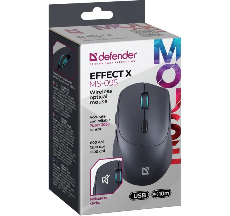 Defender Effect X MS-095 Wireless Mouse Black