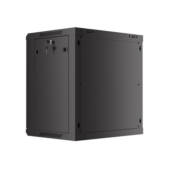 Lanberg 19" 12U Falra szerelhető Rackszekrény Black
