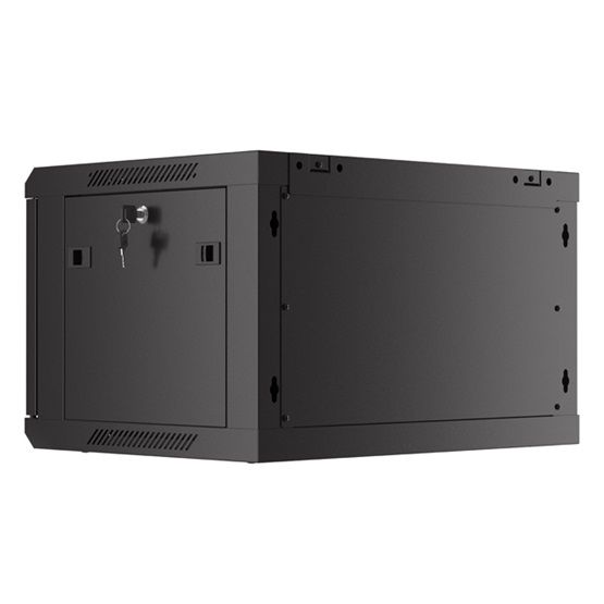 Lanberg 19" 6U Falra szerelhető Rackszekrény Black