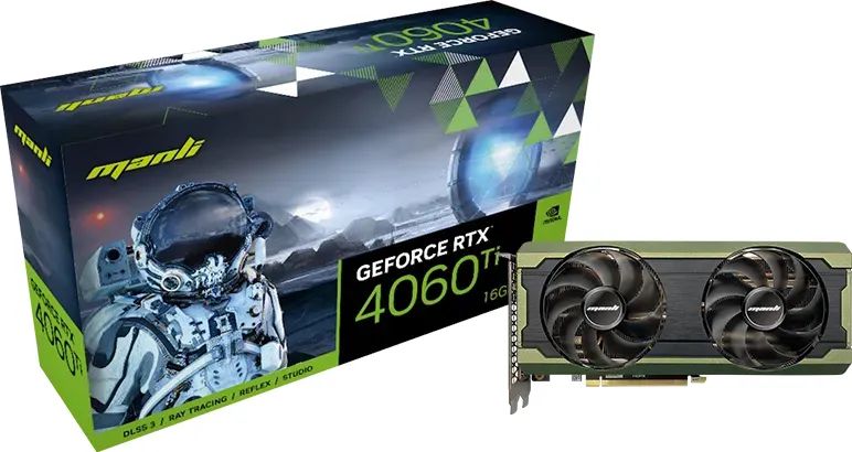 Manli GeForce RTX4060 Ti 16GB DDR6 Nebula