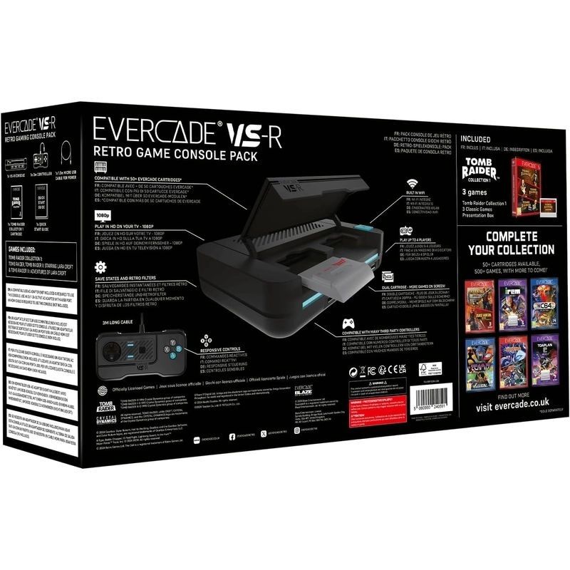 Evercade VS-R Retro Gaming Tomb Raider
