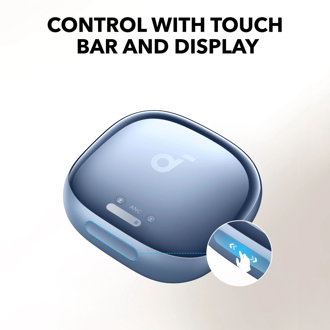 ANKER Soundcore Liberty 4 Pro Noise Cancelling True-Wireless Earbuds Glossy Light Blue
