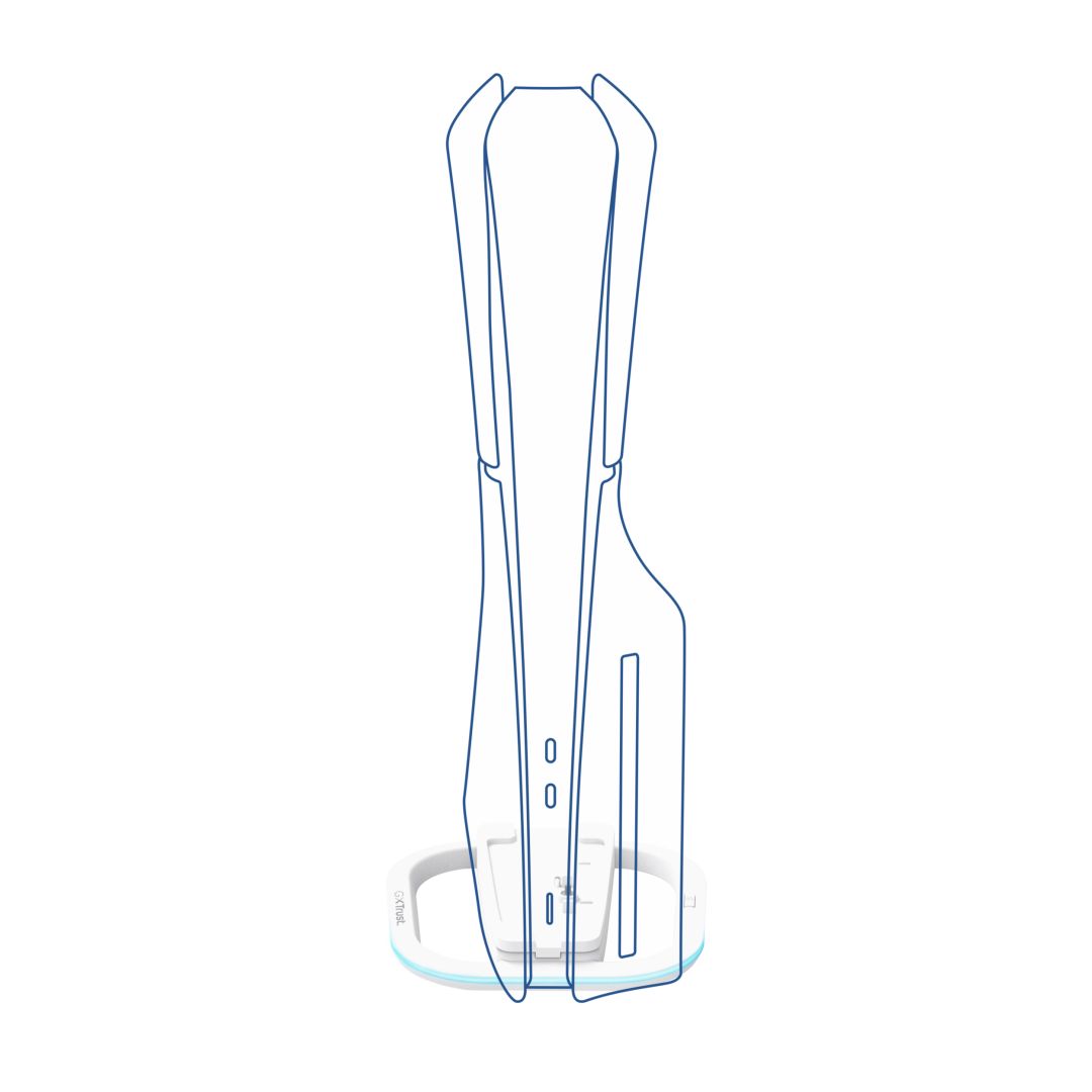 Trust GXT 229 LED Vertical Stand for PS5 White