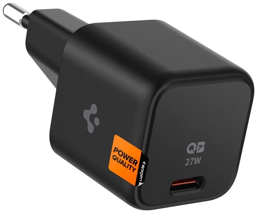 Spigen ArcStation Wall Charger 1-Port/ USB-C PD 27W/PPS 25W Black