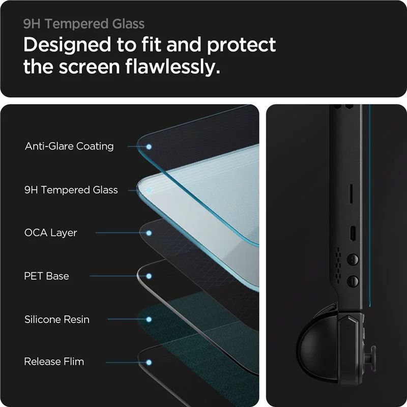 Spigen Glass tR EZ Fit Lenovo Legion Go 1 Pack