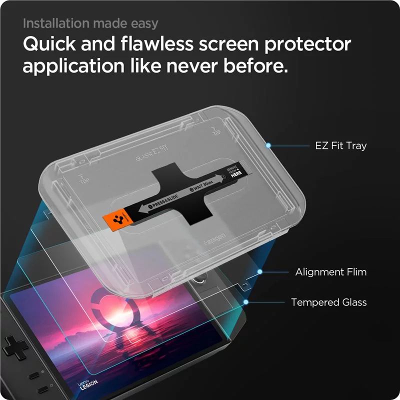 Spigen Glass tR EZ Fit Lenovo Legion Go 1 Pack