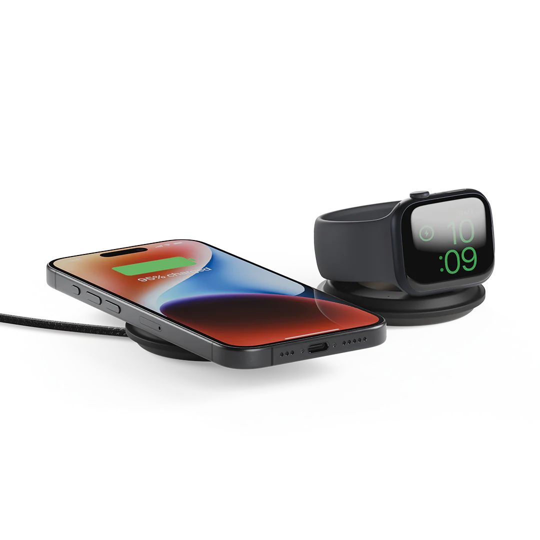 Native Union Voyage 2-in-1 Qi2 wireless charger Black