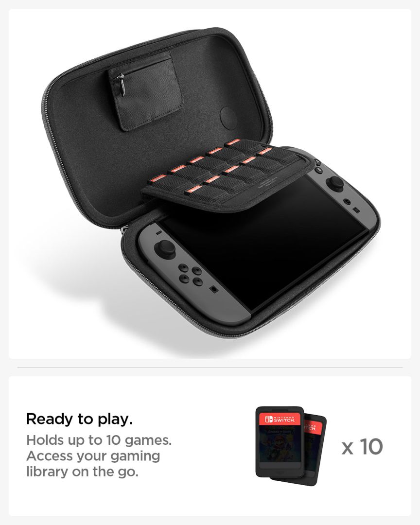 Spigen Klasden Pouch Nintendo Switch 2 Charcoal Grey