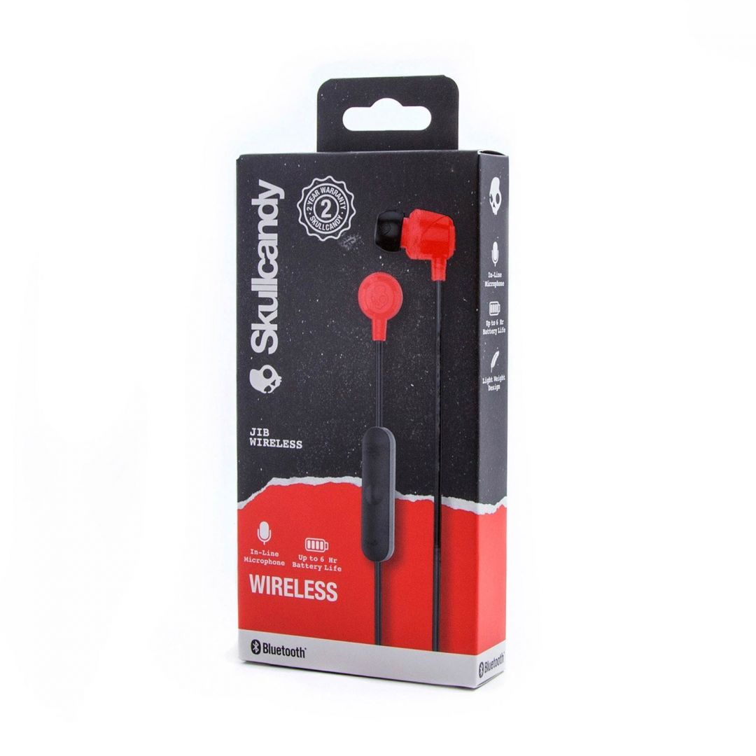 Skullcandy Jib S2DUW-K010 Bluetooth Headset Black/Red