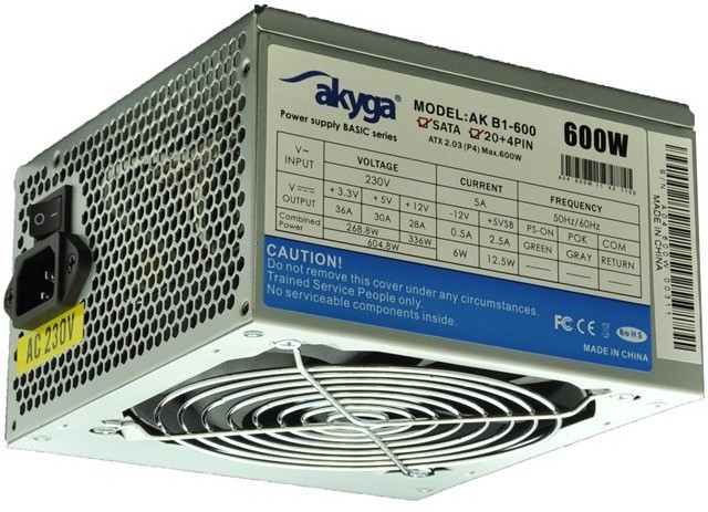 Akyga 600-Basic 600W 12CM BULK