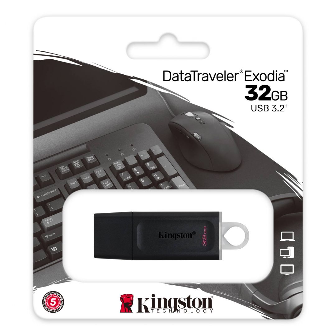 Kingston 32GB DataTraveler Exodia Black/White